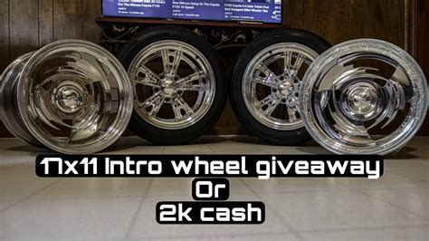 Intros 17x11 - 17x11 new wheels and new tire Toyo . 17x11 new wheels and new tire Toyo . 17x11 new wheels and new tire Toyo Marketplace. Browse all. Your account. Create new listing ... 17x11 intro. $6,000. Hobbies. Listed 4 hours ago in Indianapolis, IN. Message. Message. Save. Save. Share. Details. Condition. New. 17x11 new wheels and new tire Toyo .